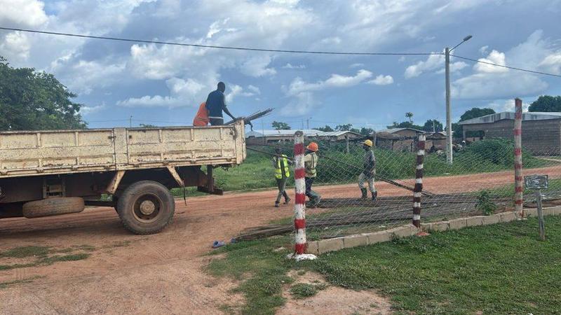 Approvisionnement du chantier de la Bagoué