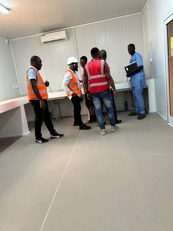 Visite de chantier avec le maître d'ouvrage